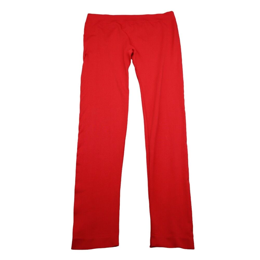 Colorful Pants Womens One Size Orange Ankle Elastic Waist Pull On Leggings